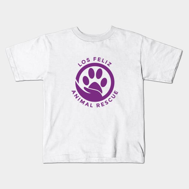 Los Feliz Animal Rescue Logo Kids T-Shirt by losfeliz